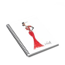 Load image into Gallery viewer, Regal in Red Spiral Notebook