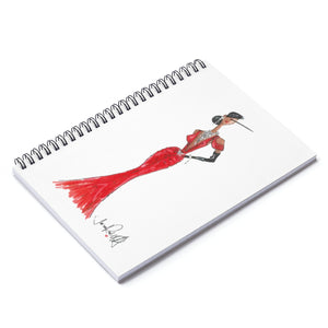 Regal in Red Spiral Notebook