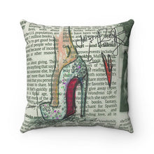 Load image into Gallery viewer, Crystal Hell Spun Polyester Square Pillow