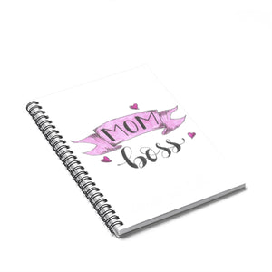 Mom Boss Spiral Notebook