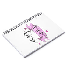 Load image into Gallery viewer, Mom Boss Spiral Notebook