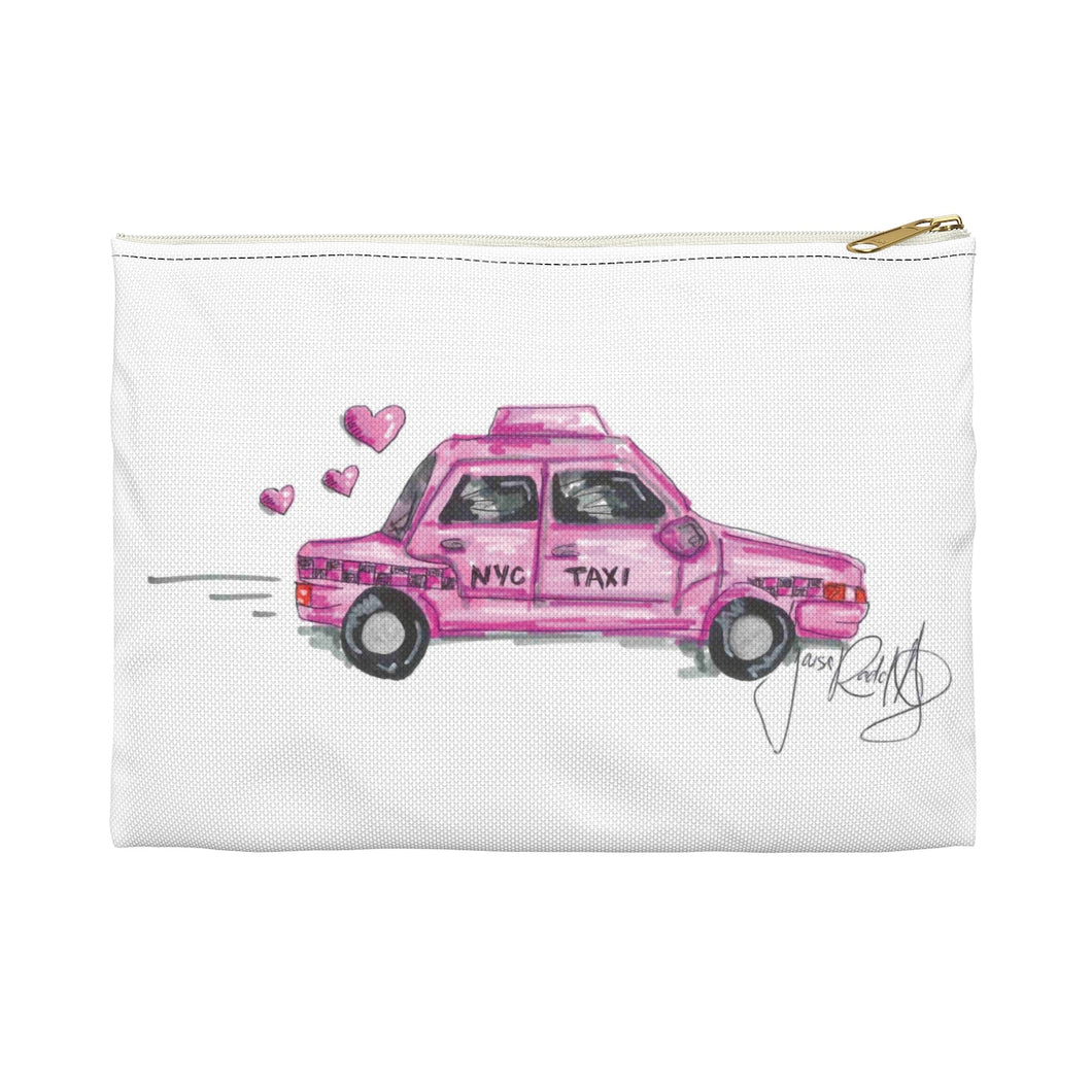 Pink Love Taxi Accessory Pouch