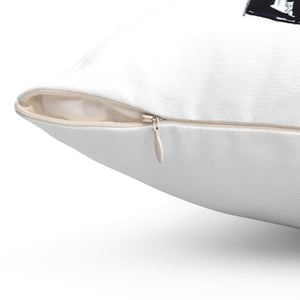 Red Lipstick Spun Polyester Square Pillow