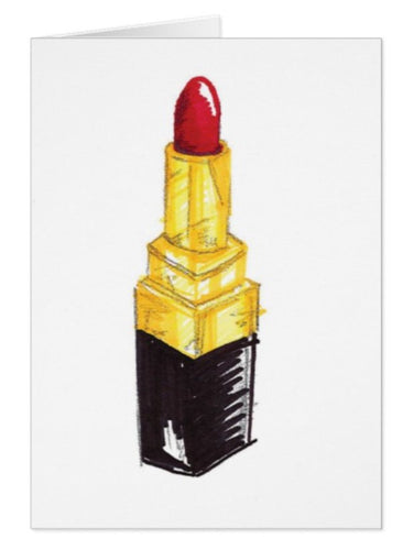 Red Rouge Glam Lipstick Card