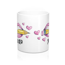 Load image into Gallery viewer, XOXO Pink Lips 11 Oz Mug
