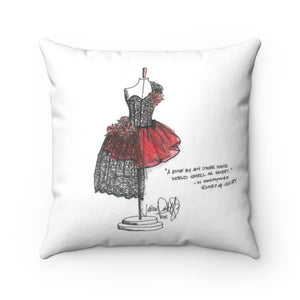 Viva Italia Spun Polyester Square Pillow